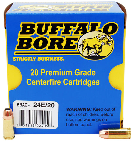Buffalo Bore 9mm Luger / Parabellum Personal Defense +P 124 grain Jacketed Hollow Point ammunition