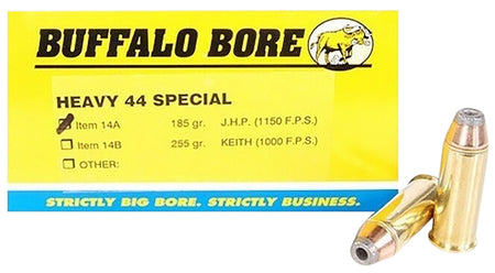 Buffalo Bore Heavy Jacketed Hollow Point 180 Grain .44 S&W Special 1150 fps 651815004433