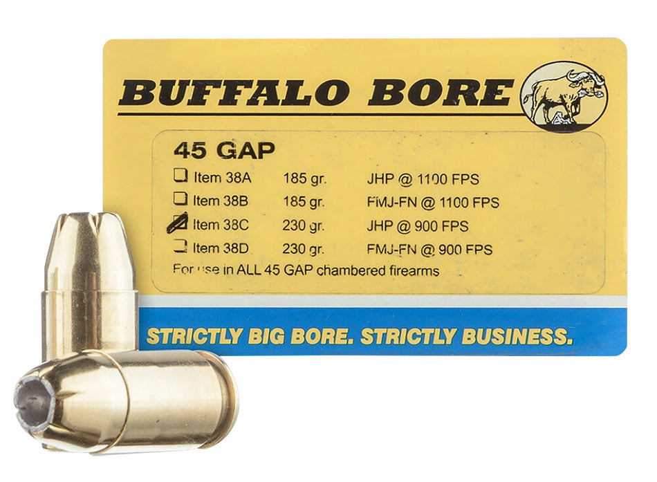 Buffalo Bore .45 Long Colt Personal Defense 230 grain Jacketed Hollow Point ammunition
