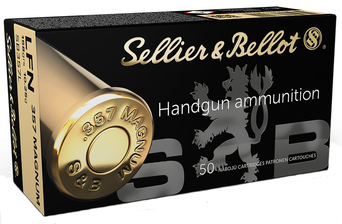 Sellier & Bellot (S&B)  Lead Flat Nose 158 Grain .357 Magnum 1125 fps 754908500758
