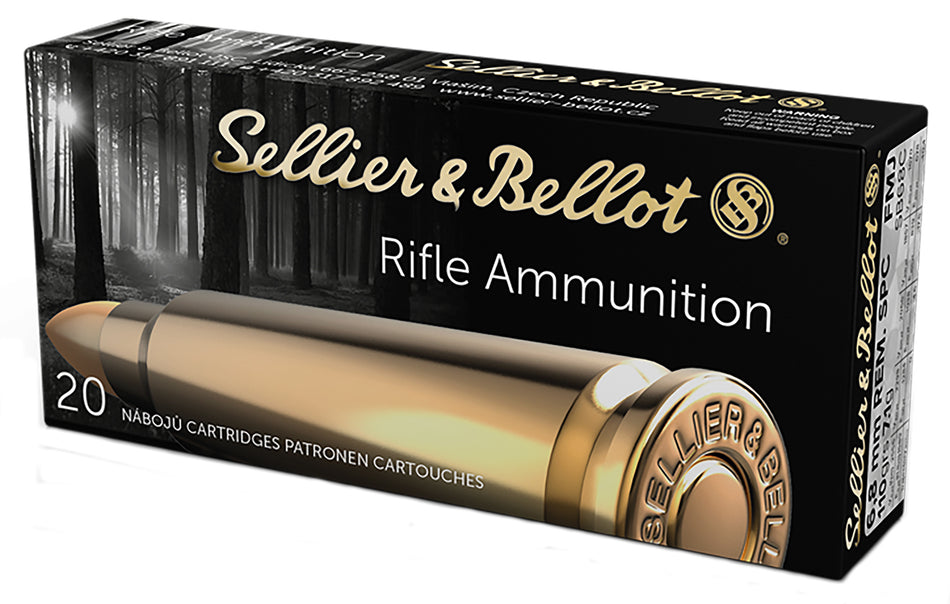 Sellier & Bellot (S&B)  Full Metal Jacket 110 Grain 6.8 Remington SPC 2556 fps 754908512164