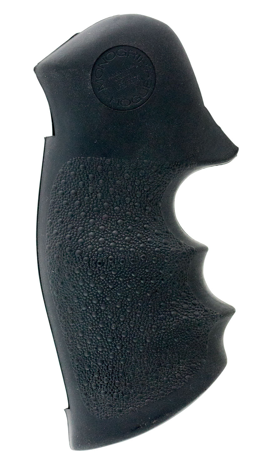 Hogue 10000 Rubber Monogrip Finger Grooves Black Finish for S&W K and L Frame Square Butt