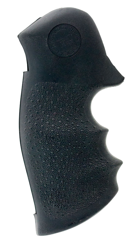 Hogue 10000 Rubber Monogrip Finger Grooves Black Finish for S&W K and L Frame Square Butt