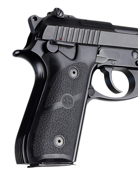 Hogue 99010 Grip Panels Black Rubber Fits Taurus PT-92 PT-99