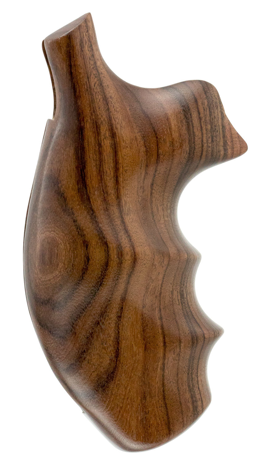 Hogue 19300 Fancy Hardwood Pau Ferro Finger Groove Grip for S&W K L Frame Round Butt