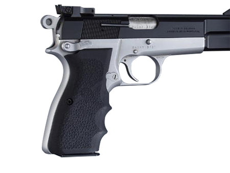 Hogue 09000 Finger Groove Black Rubber Grip Fits Browning Hi-Power