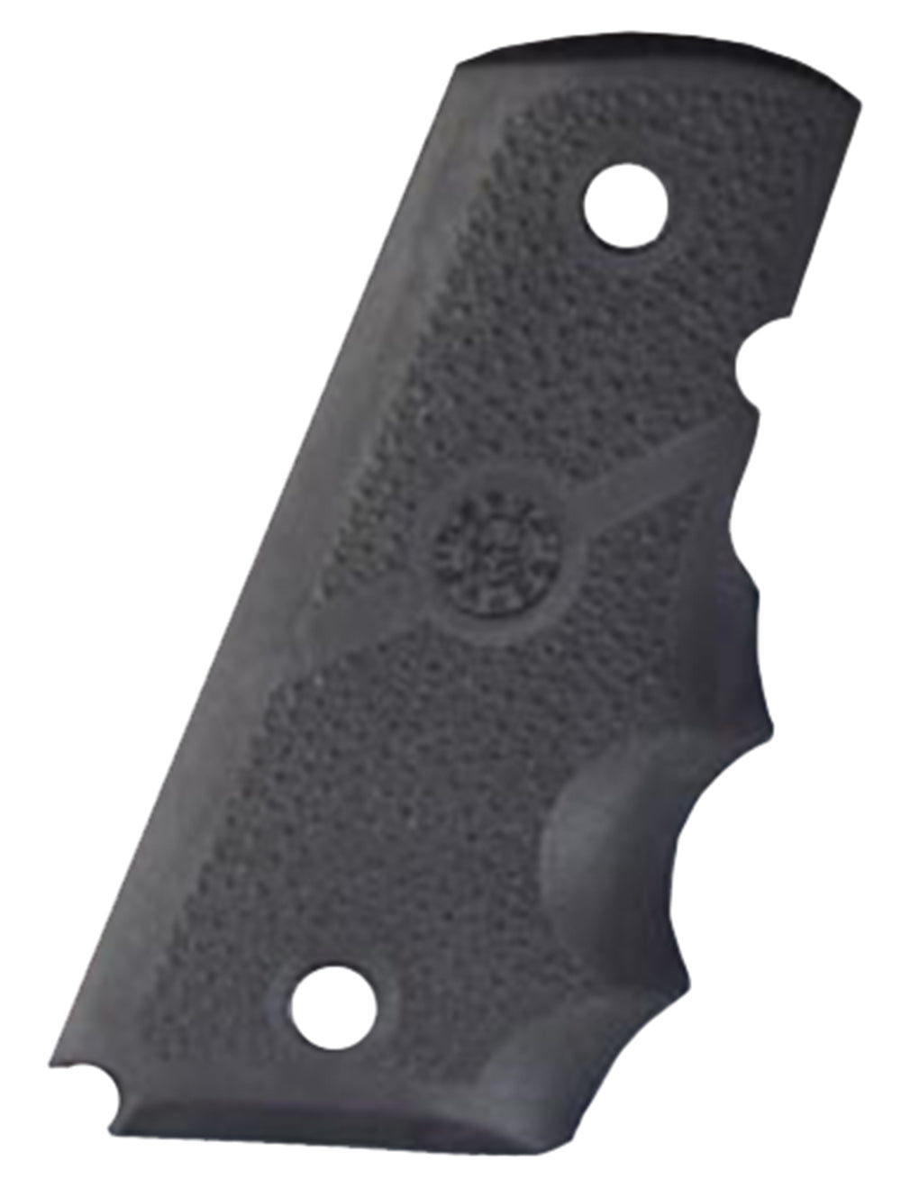 Hogue 43000 Finger Groove Cobblestone Black Rubber Grip for 1911 Officer