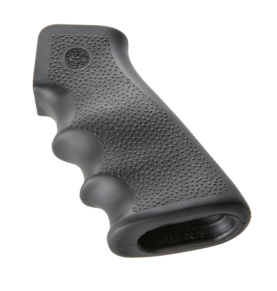 Hogue 15000 Finger Groove Black Rubber OverMolded Grip for AR-15 M16