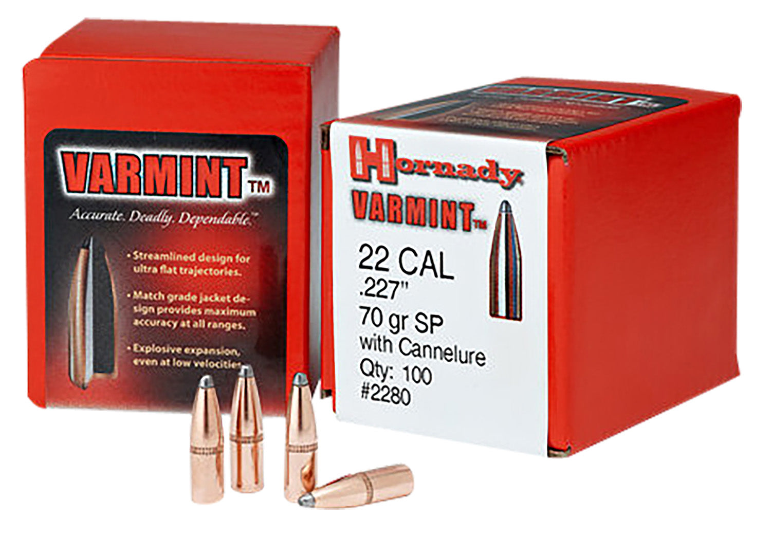 Hornady 2245 Traditional Varmint .224 50 Grain Spire Point 100-Count