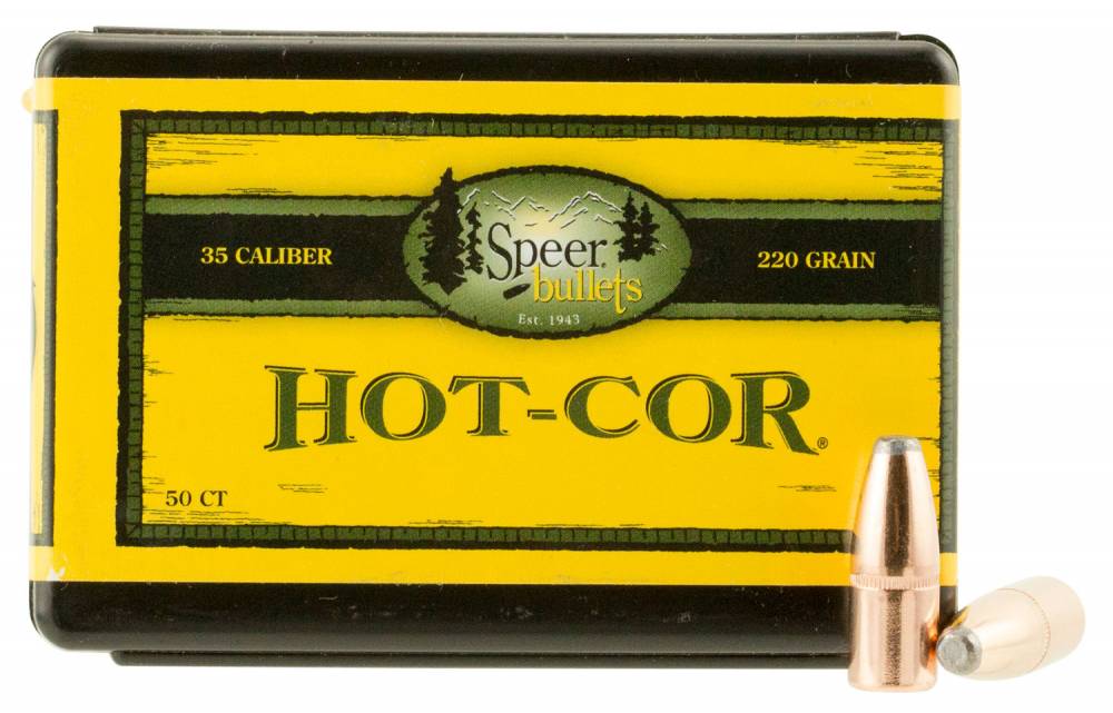 Speer Hot-Cor .358 220 Grain Soft Point Flat Nose Bullets 50PK