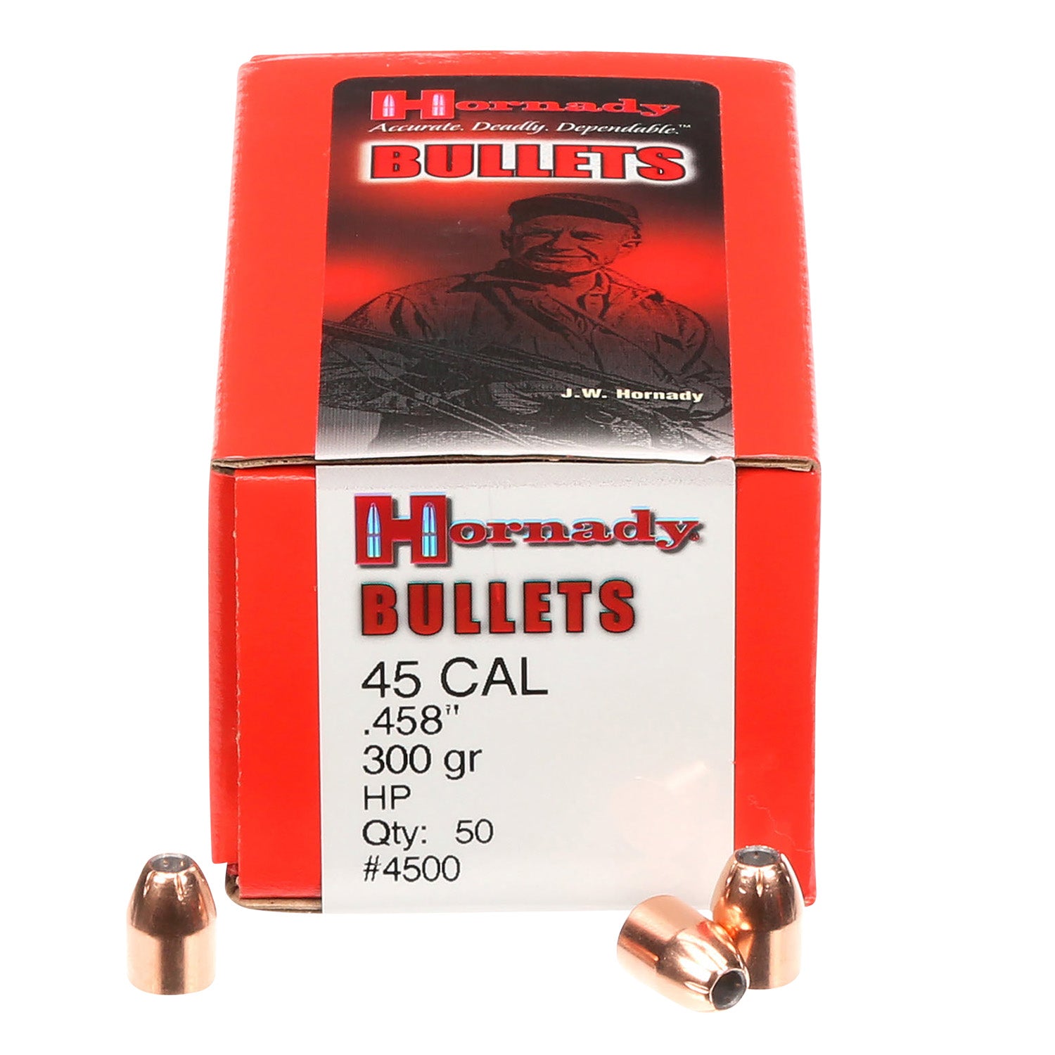 Hornady 4500 InterLock .458 300gr Hollow Point Reloading Bullets 50 Per Box