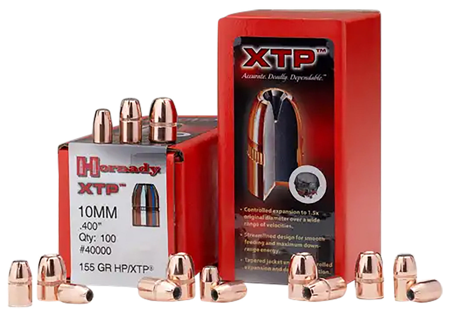 Hornady 35571 XTP .355 124gr Hollow Point Reloading Bullets 100 Per Box