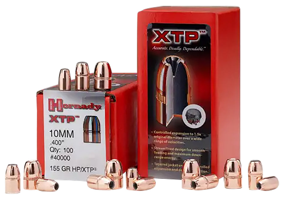 Hornady 35571 XTP .355 124gr Hollow Point Reloading Bullets 100 Per Box