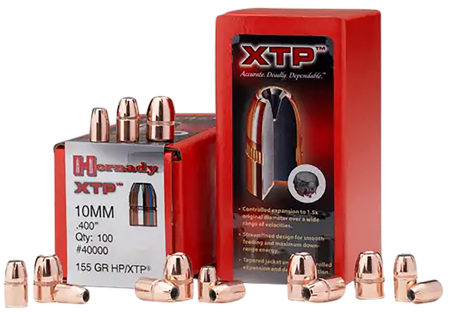 Hornady 35710 XTP .357 125gr Hollow Point Reloading Bullets 100 Per Box