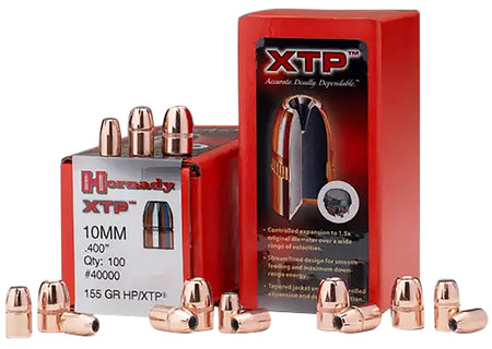 Hornady 40060 XTP .400 Diameter 200 gr HP Component Bullets 100 Per Box