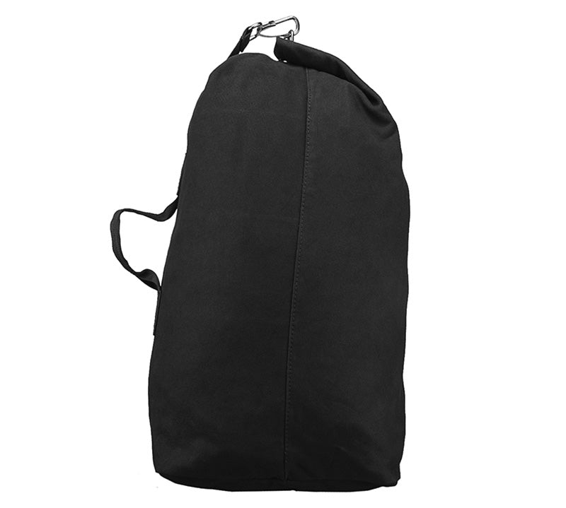 VISM Heavy Duty Small Duffel Bag with Shoulder Straps Black