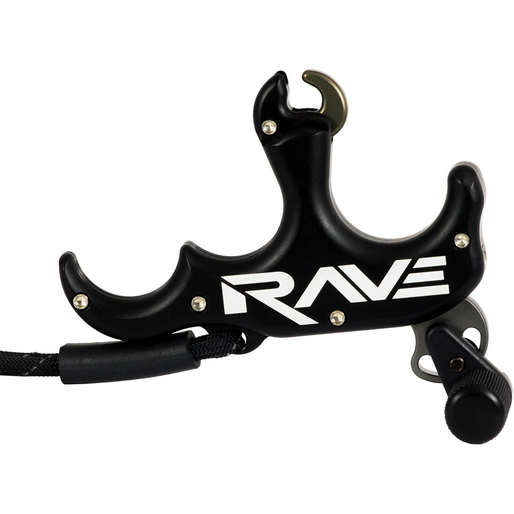 Tru Ball Rave 3 Finger Medium Handle Black Bow Release
