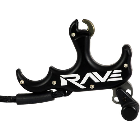 Tru Ball Rave 3 Finger Medium Handle Black Bow Release