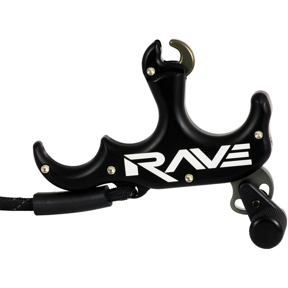 Tru Ball Rave 3 Finger Medium Handle Black Bow Release
