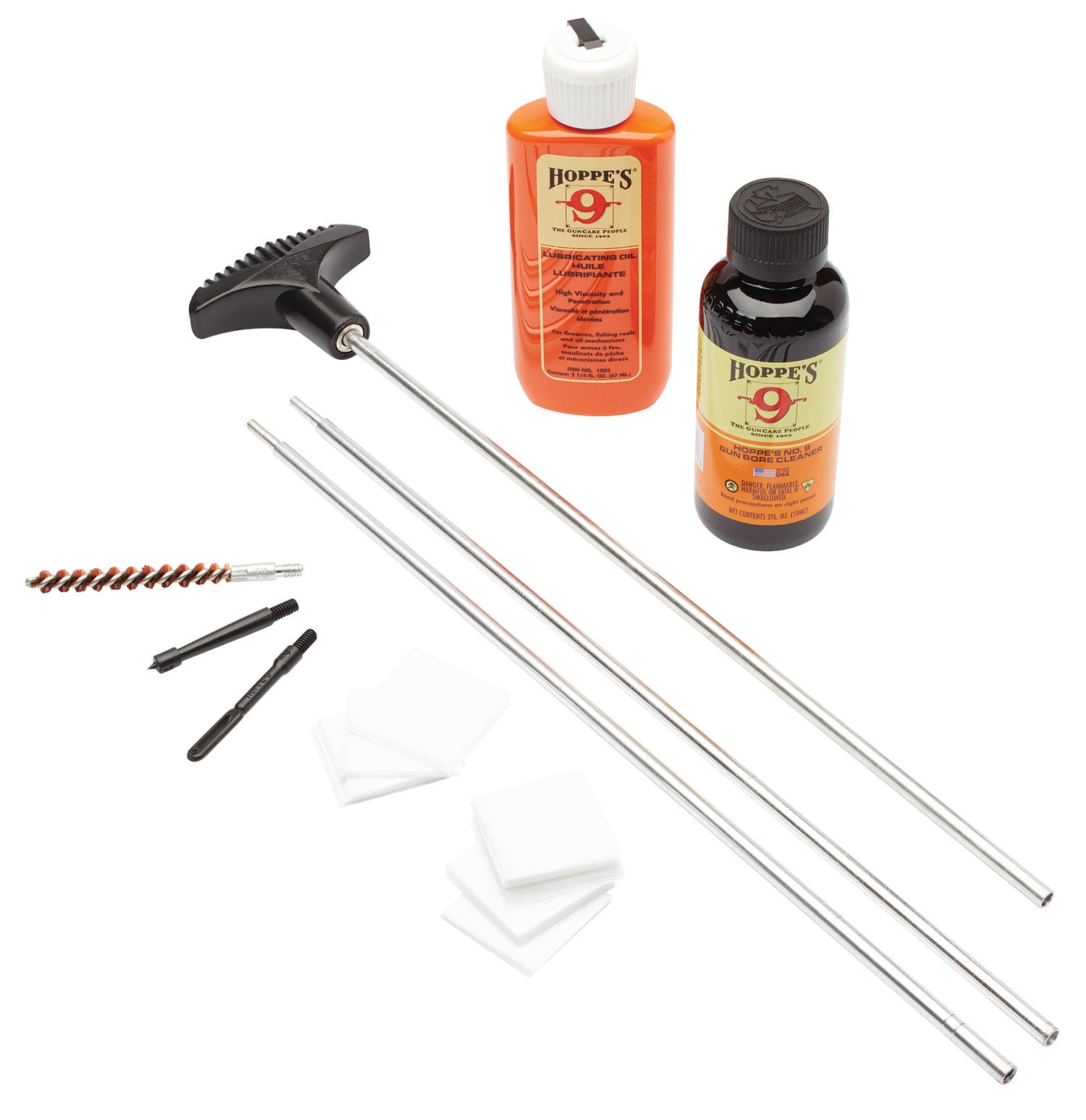 Hoppe's U30B .30/.32/8mm/7.62mm Caliber Rifle Cleaning Kit, Clamshell Packaged