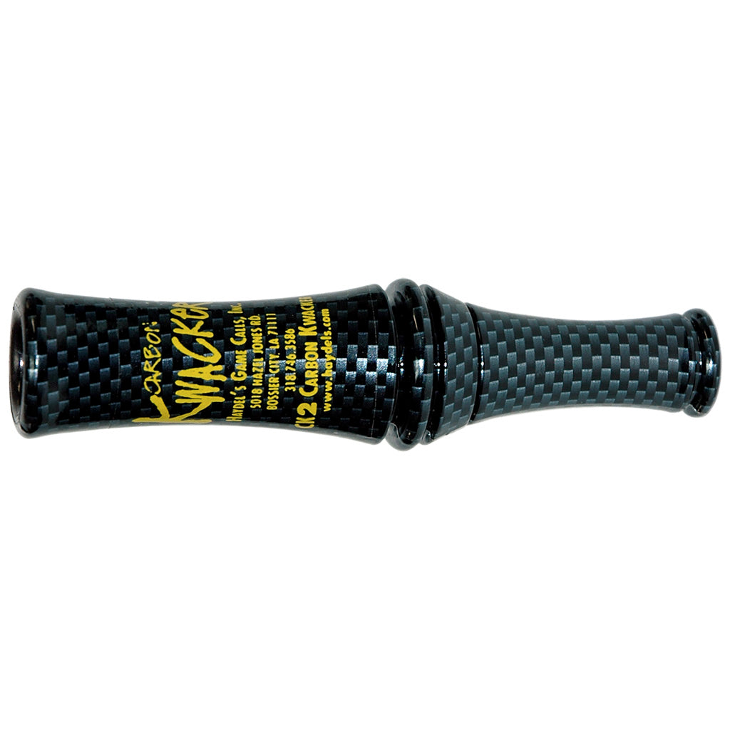 Haydels Carbon Finish 2-Reed Mallard Duck Call Carbon Kwacker