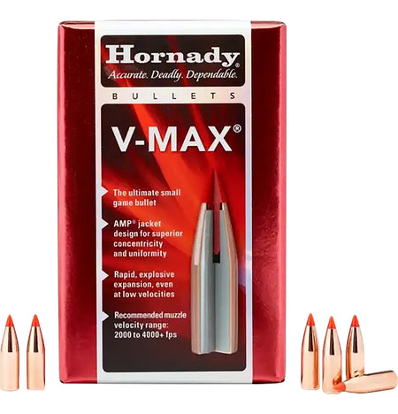 Hornady 23010 V-Max .308 Diameter 110 gr Varmint Component Bullets 100 Per Box