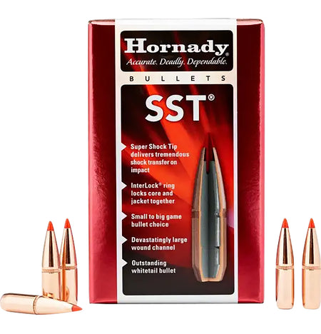 Hornady 27302 SST .277 Diameter 130 gr Polymer Tip Component Bullets 100 Per Box