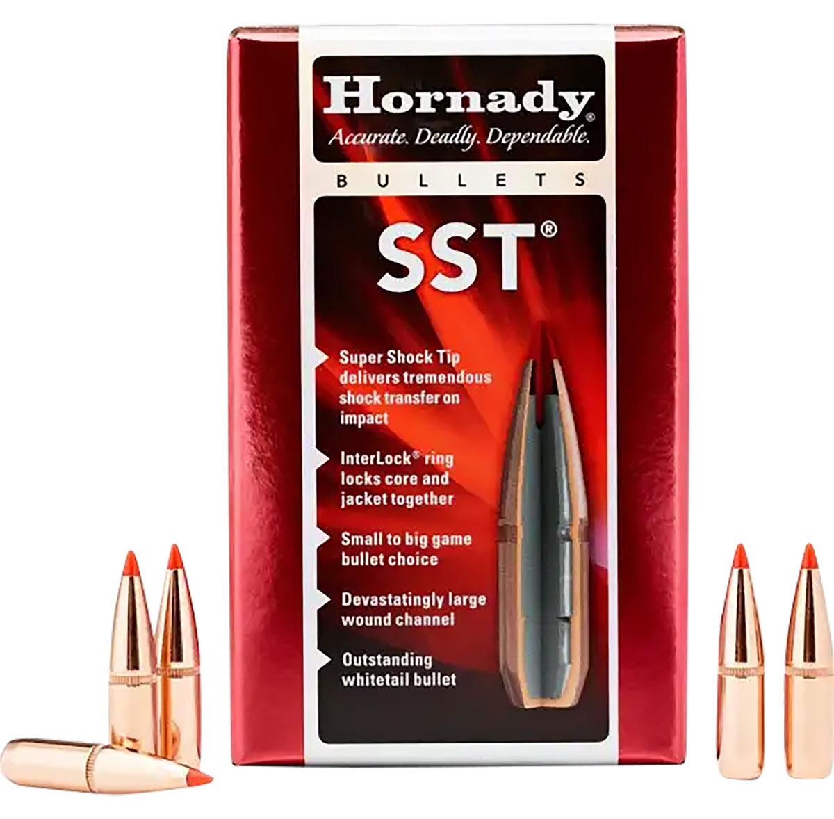 Hornady 25522 SST .257 117 Grain Polymer Tip Hunting Bullets 100 Per Box