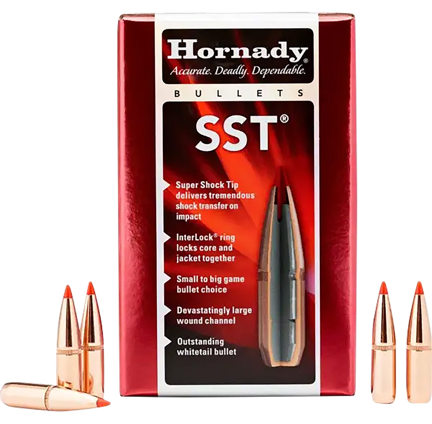 Hornady 25522 SST .257 117 Grain Polymer Tip Hunting Bullets 100 Per Box