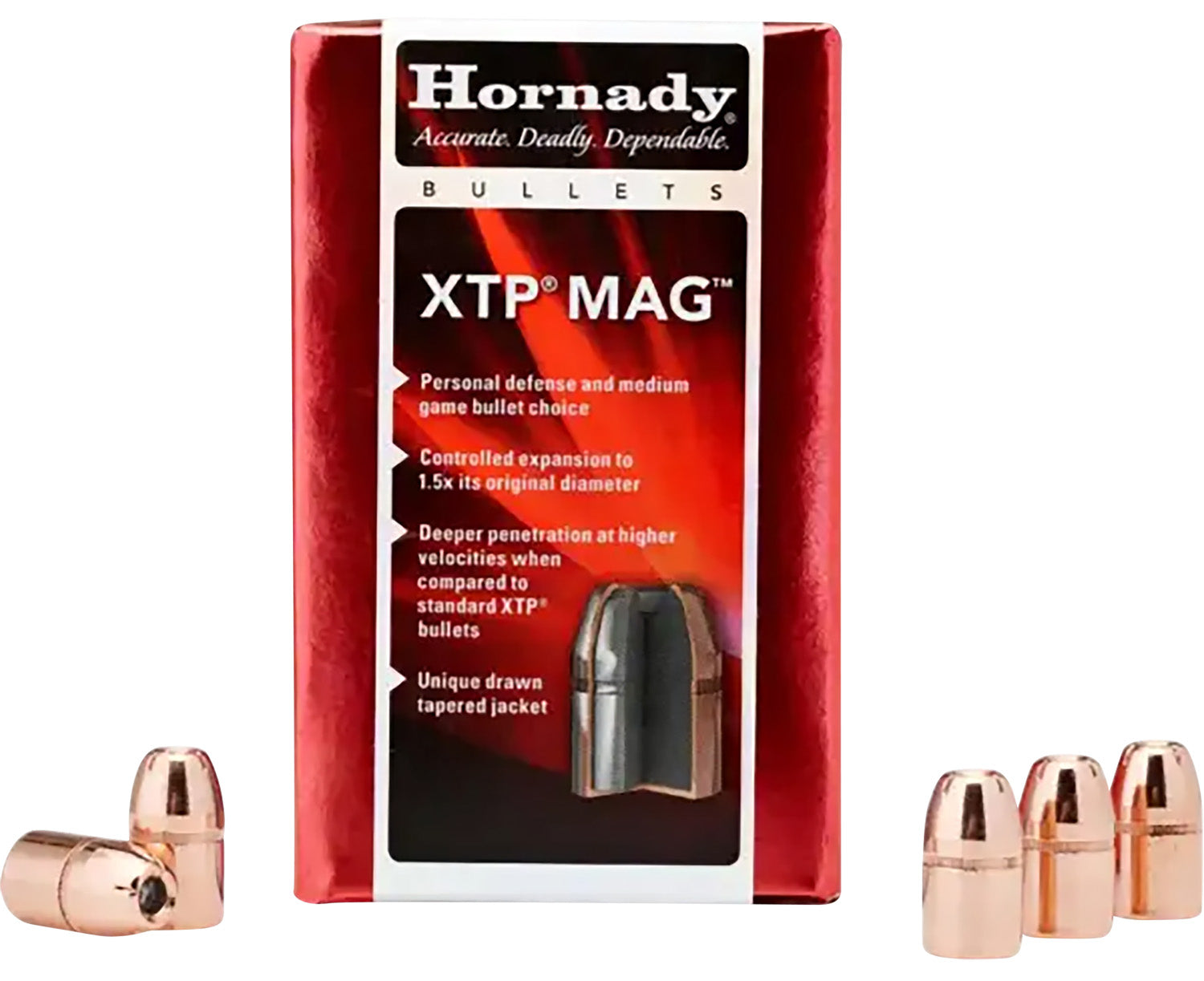 Hornady 50100 XTP Mag .500 Diameter 350 Grain Handgun Bullets 50/Box