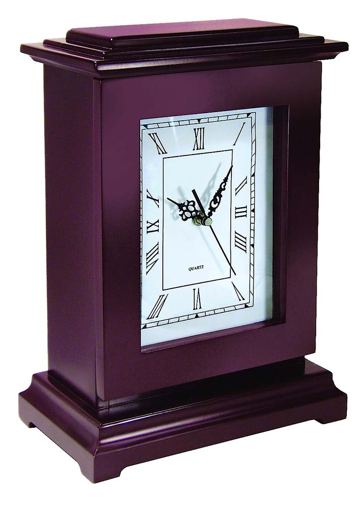 Peace Keeper RGC Mahogany Tall Gun Clock Hidden Handgun Compartment 9.5"x6.25"x13.25"