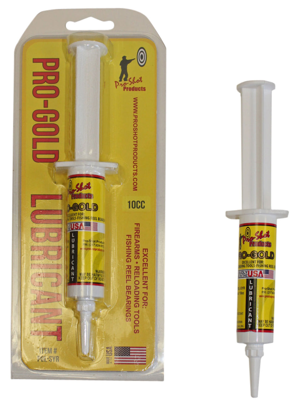 Pro-Shot PGLSYR Pro-Gold 10 cc Needle Oiler Firearm Lubricant Grease
