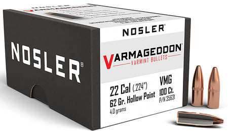 Nosler 35631 Varmageddon .22 Caliber 62 Grain FBHP Bullets 100/Box