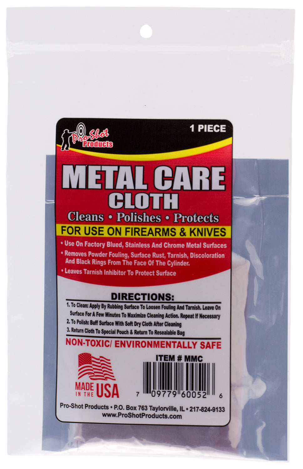Pro-Shot MMC 9.80"x9.80" Metal Care Cloth Removes Rust and Tarnish