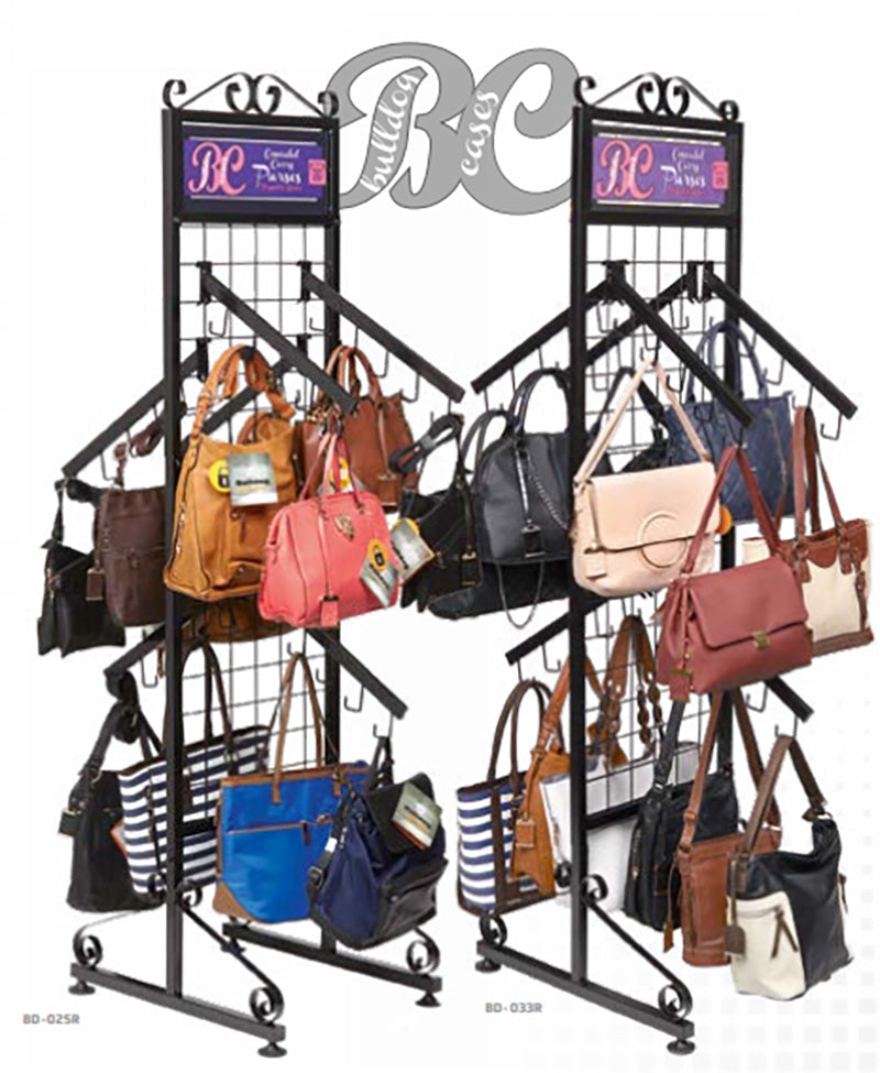 Bulldog BDP-033R Concealed Carry Purse Display Set with Rack, 20 Purses