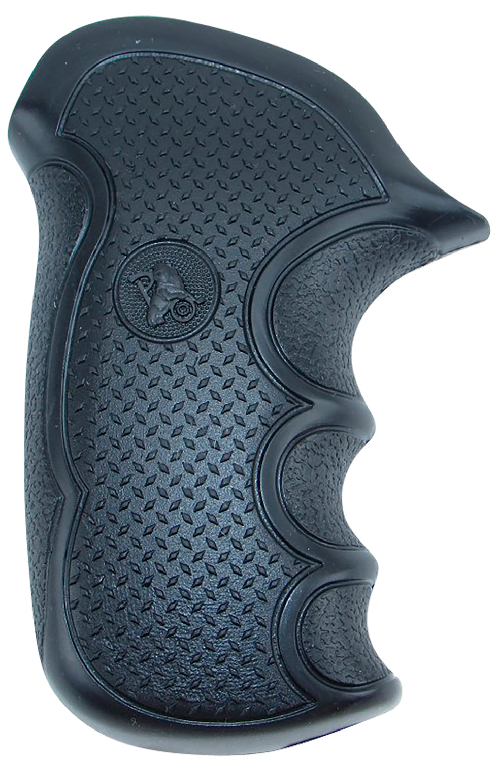 Pachmayr 02475 Diamond Checkered Black Rubber Diamond Pro Grip for Taurus Compact Public Defender with Polymer Frame