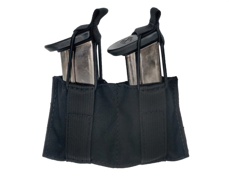 TacShield MOLLE Double Speed Load Pistol Magazine Pouch Black