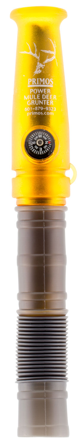 Primos 736 Mule Deer Blacktail Double Reed Grunt and Estrus Bleat Call - Black/Gold