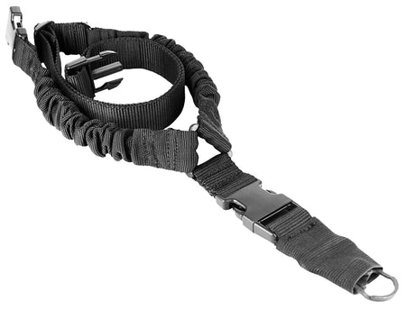 Aim Sports AOPS01B Black Elastic Single Point Bungee Sling 26 in OAL Adjustable AR-15 Rifle