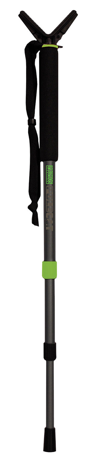 Primos 65480 Short Pole Cat Adjustable Shooting Stick, Black Aluminum, 16-38 In