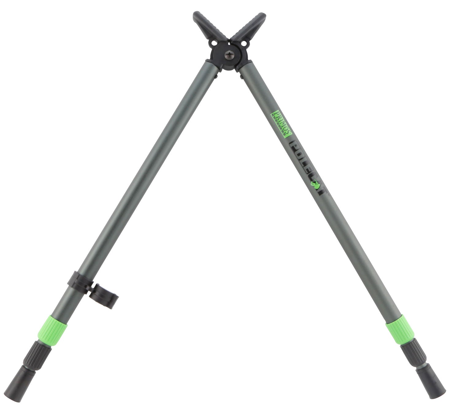 Primos 65482 Short Pole Cat BiPod Stick, Black Aluminum, Posi-Lock, 16-38 In