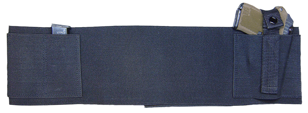 PSP BELLYBANDL Belly Band CCW Holster Large Black Heavy-Duty Elastic Velcro Closure