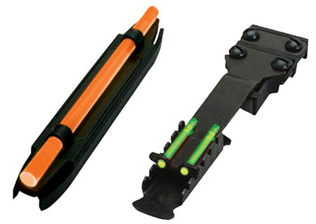 HiViz C3002 C-Series Turkey/Deer Sight Set Narrow Rib Magnetic Front Orange/Green and Screw-Attach Rear