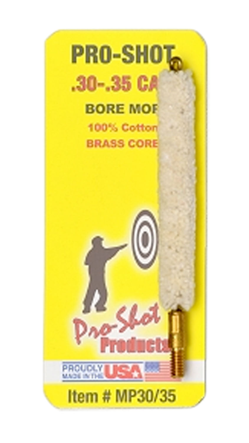 Pro-Shot MP3035 Cotton Bore Mop .30-.35 Cal Rifle Brass Core #8-32