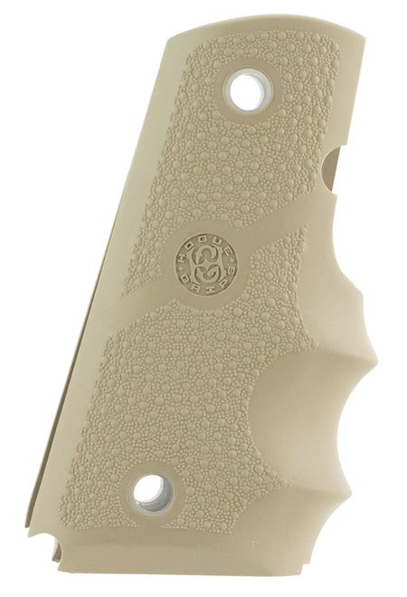 Hogue 43003 Finger Groove Desert Tan Cobblestone Rubber Grip for 1911 Officer