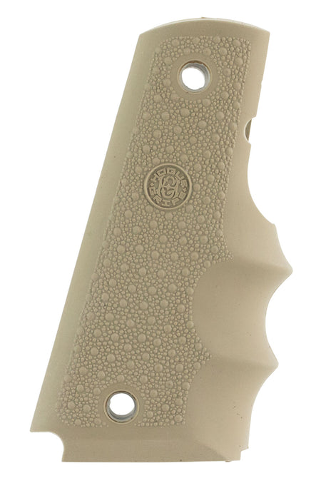 Hogue 45003 Finger Groove Desert Tan Cobblestone OverMolded Grip for 1911 Government