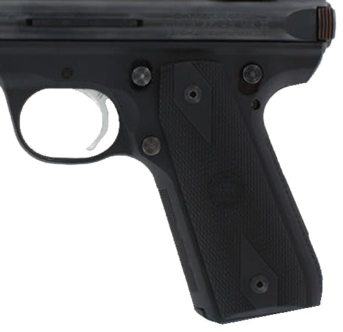 Hogue 82090 Diamond Checkered Black Rubber Grip Panels for Ruger MKIII 22/45