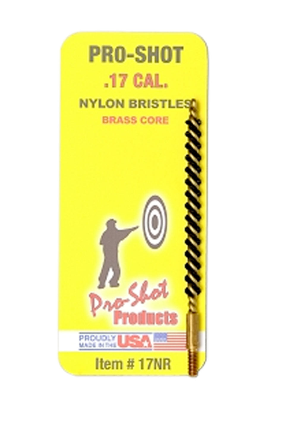 Pro-Shot 7NR Nylon Bore Brush 7mm Rifle Brass Core #8-32