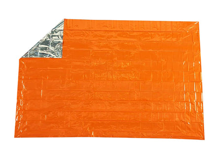 Survive Outdoors Longer 01401222 SOL Emergency Survival Blanket Orange Metalized Polyethylene