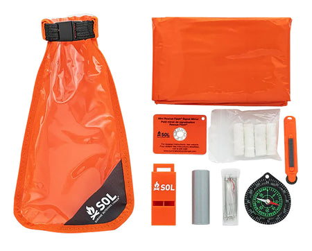 Survive Outdoors Longer 01401727 Scout Emergency Survival Kit Orange Waterproof